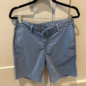 Turtleson Men’s Blue Bermuda Golf Shorts Lightweight Cotton
